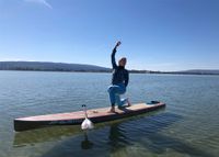 SUPer Bodensee Berenice SUP Yoga Standuppaddle Hegne Konstanz Fr&uuml;hling